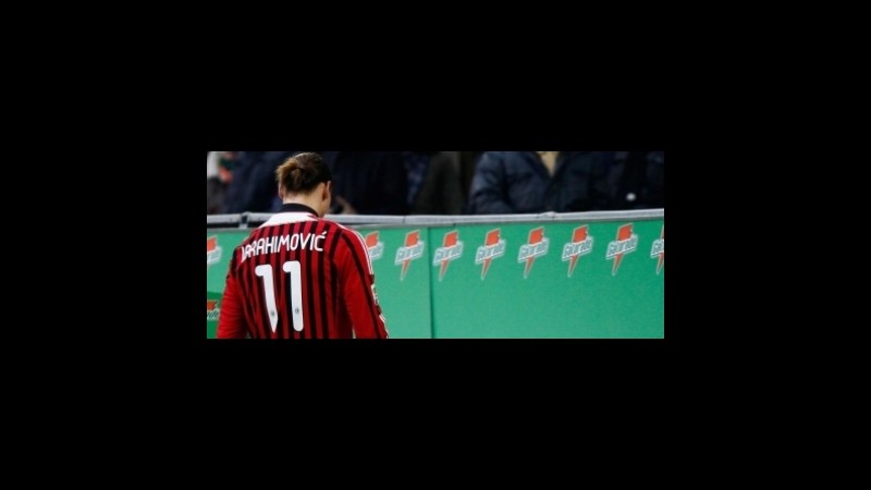 Coppa Italia, Milan-Juve: un rosso per Ibra si gioca a 20,00