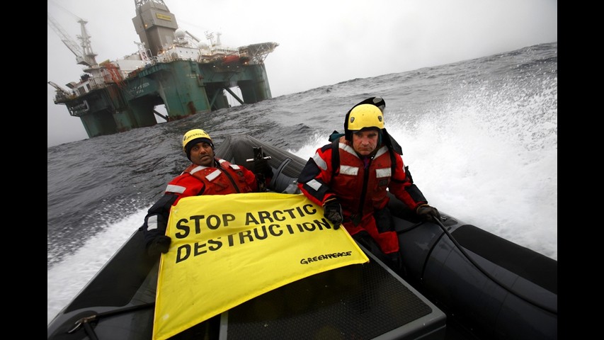 Groenlandia, blitz di Greenpeace