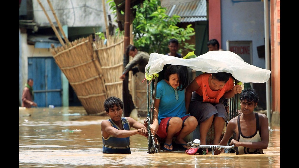 India colpita dalle alluvioni