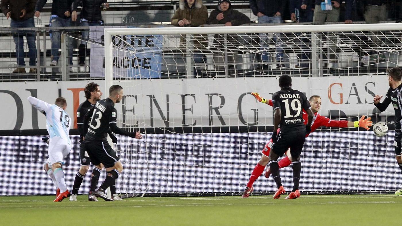 L’Entella polverizza l’Ascoli: 4-0 a Chiavari