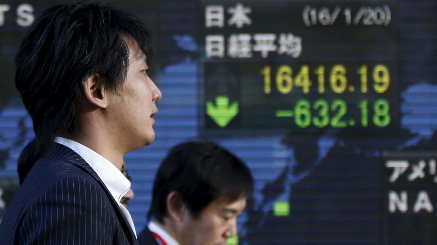 Borsa, nuova giornata nera sui mercati asiatici
