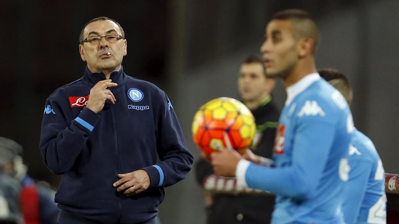Calcio Coppa Italia, giudice sportivo: due giornate di stop a Sarri