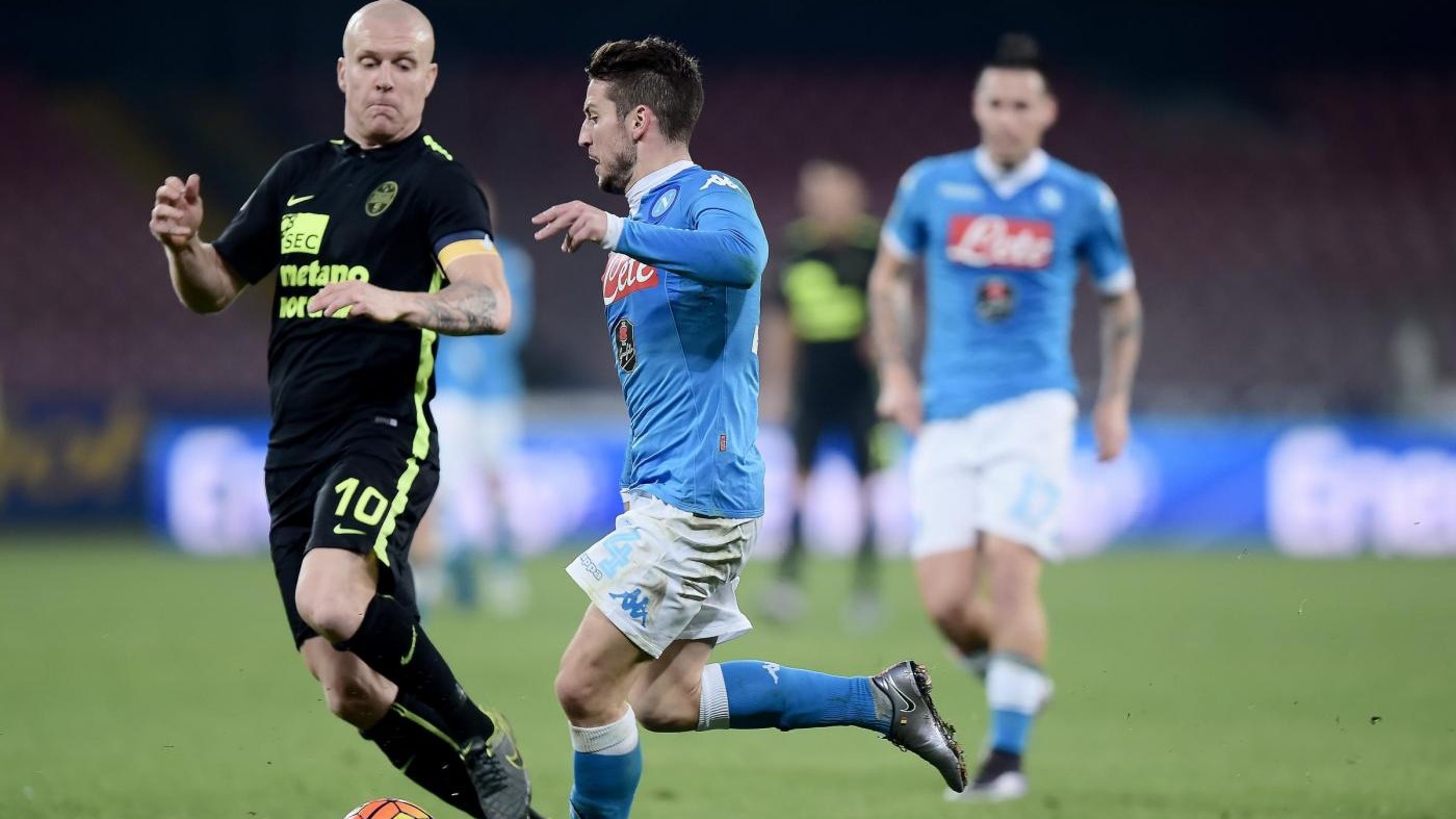 Coppa Italia, Napoli 3-0 all’Hellas Verona