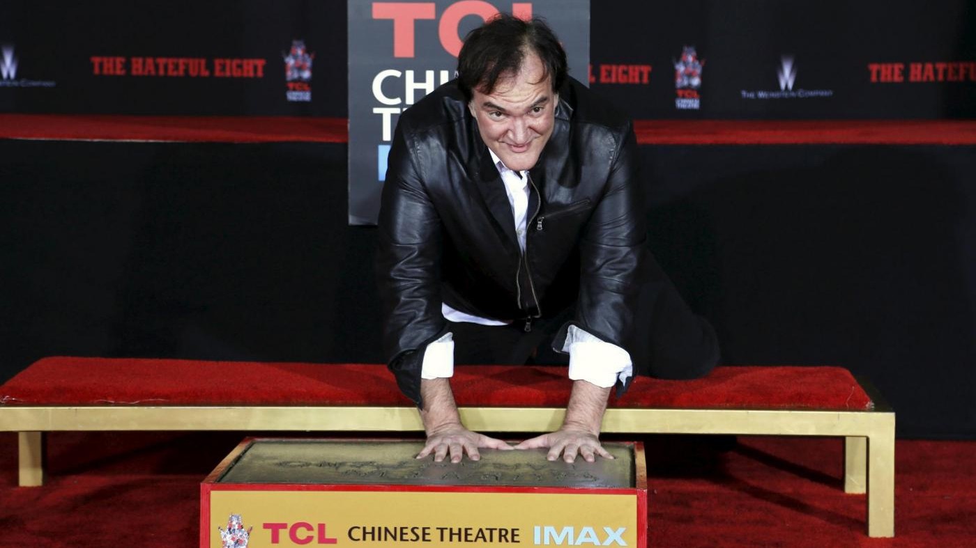 Quentin Tarantino lascia le sue impronte a Hollywood