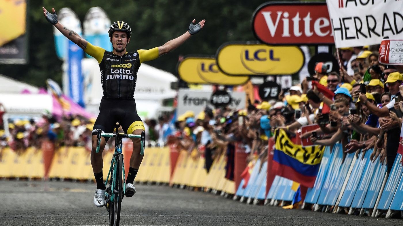 Tour de France: 19esima tappa a Roglic, Thomas sempre in giallo