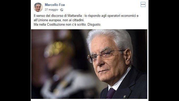 Rai, spunta post Foa contro Mattarella: “Proclami dittatura”. Leu-Pd insorgono