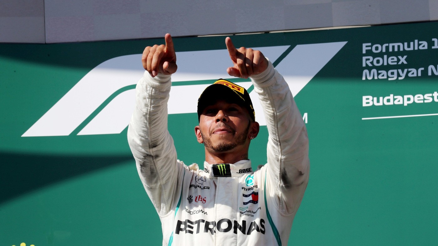 F1, Gp Ungheria: Hamilton trionfa davanti a Vettel e Raikkonen