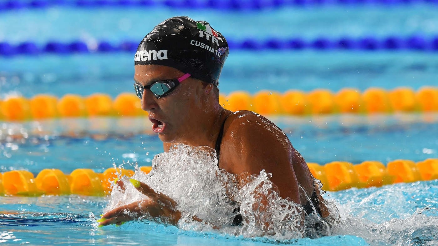 Cusinato, primo argento nel nuoto. Seconda anche la 4×100 uomini