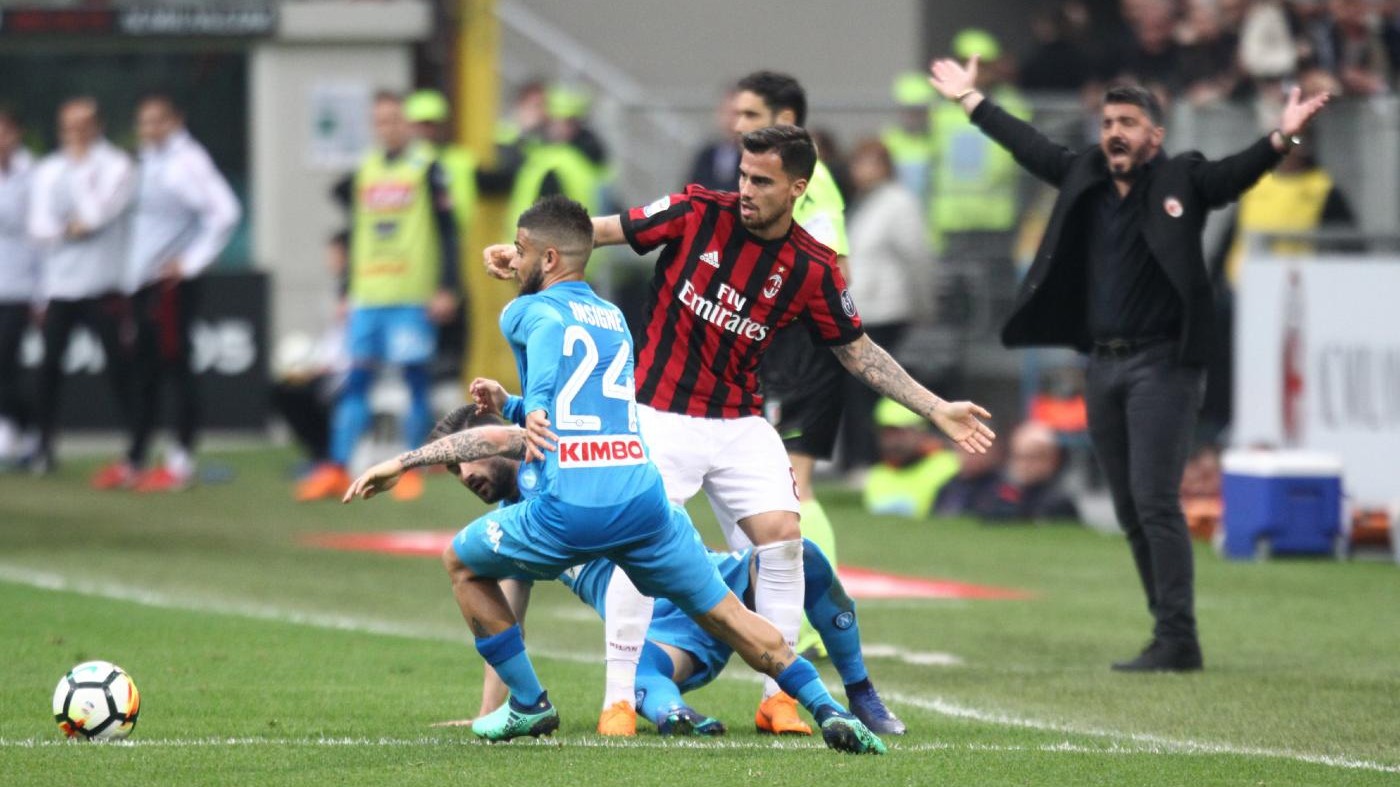 I duelli di Napoli-Milan: Ancelotti sfida Gattuso, Insigne contro Suso