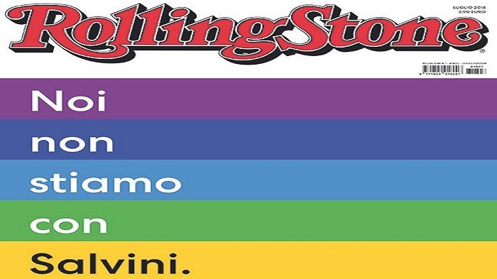 Rolling Stone contro Salvini: “Da adesso chi tace è complice”