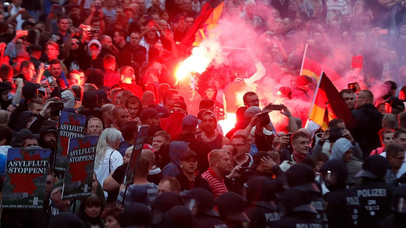 Ancora proteste xenofobe a Chemnitz, picchiato 20enne siriano