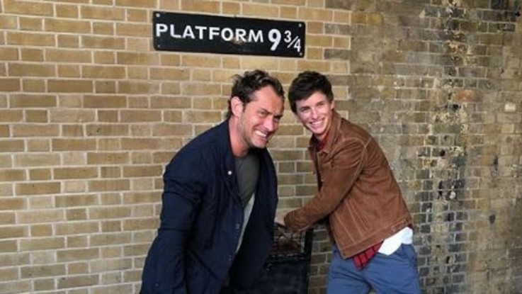 Backtohogwarts Eddie Redmayne E Jude Law Al Binario 9 E 34