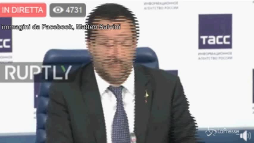 Salvini in Russia: “Non dite che metto veti se no Boeri si arrabbia”