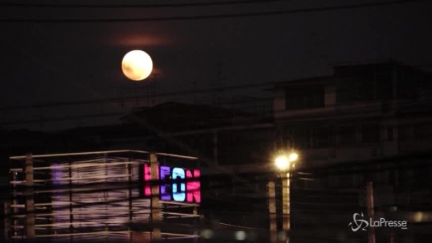 Eclissi totale di Luna: dalle 21 si tingerà di rosso