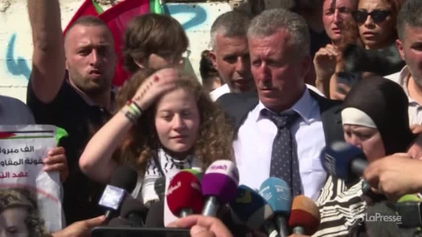 Rilasciata 17enne palestinese Ahed Tamimi: “La resistenza continua”