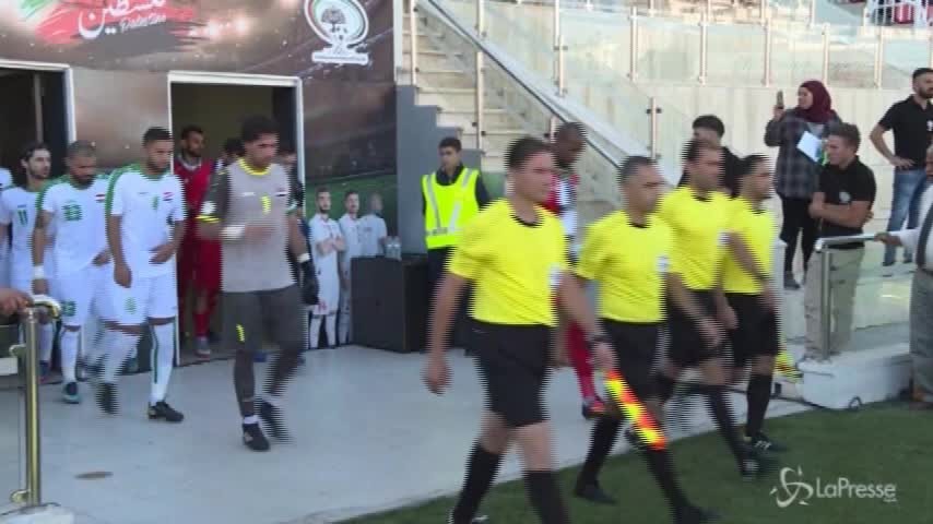 Palestina, nazionale di calcio irachena debutta nei territori occupati