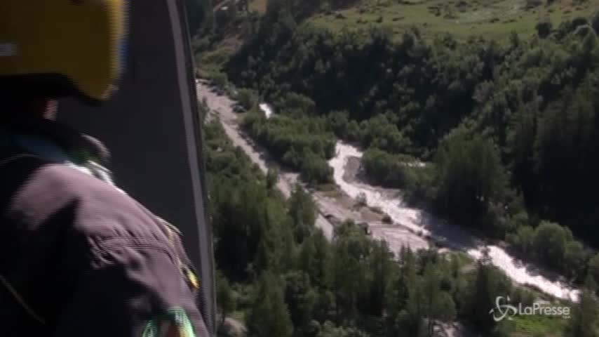 Courmayeur, frana in Val Ferret: il video dei soccorsi