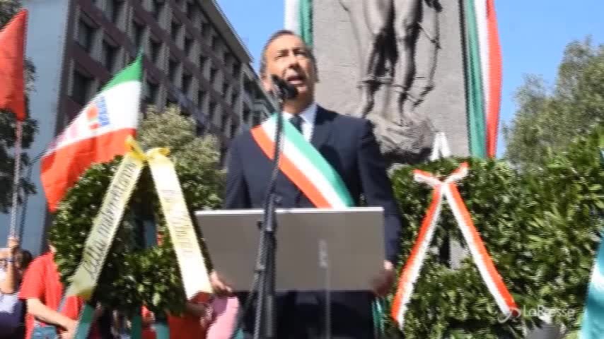 Martiri di Piazzale Loreto, Sala: “Onoro la mia famiglia che mi ha cresciuto nell’antifascismo”