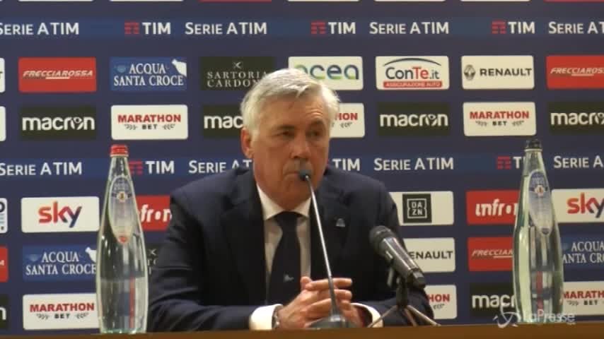 Napoli, Ancelotti: “La reazione dopo il gol? Una cosa positiva”