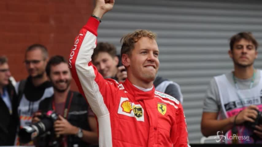 Formula Uno, la Ferrari di Vettel trionfa in Belgio