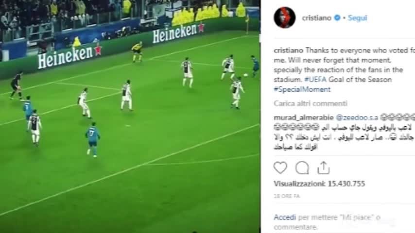 La rovesciata di CR7 allo Stadium è il gol dell’anno