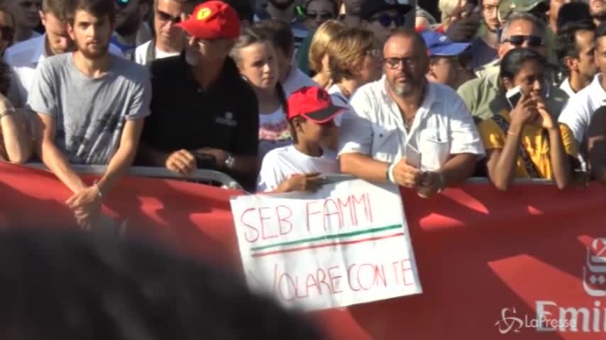 Show Ferrari a Milano: in Darsena con Vettel e Raikkonen