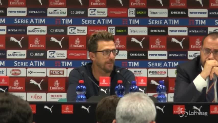 Di Francesco: “Non possiamo partire sempre ad handicap”