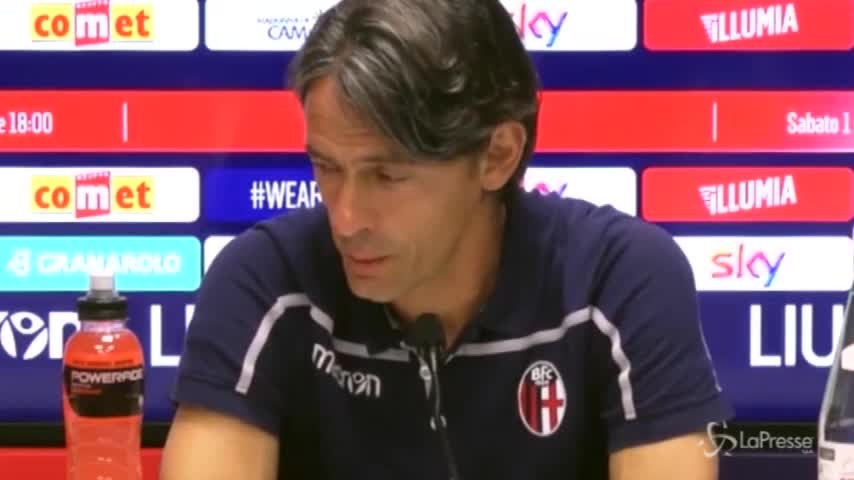 Bologna, Pippo Inzaghi: “Contro l’Inter abbiamo poco da perdere”