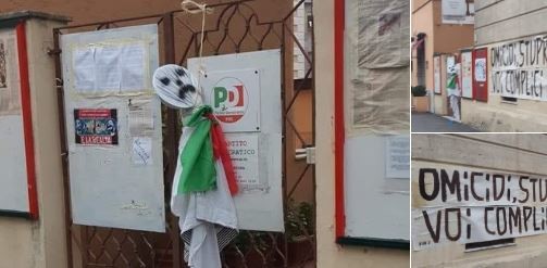Pd, fantoccio impiccato e minacce al circolo di Ponte Milvio a Roma