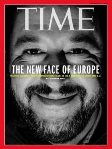 “Il nuovo volto dell’Europa”. Salvini sulla copertina del Time