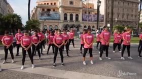 Roma, il flash mob dei ballerini per il film ‘New York Academy-Freedance’