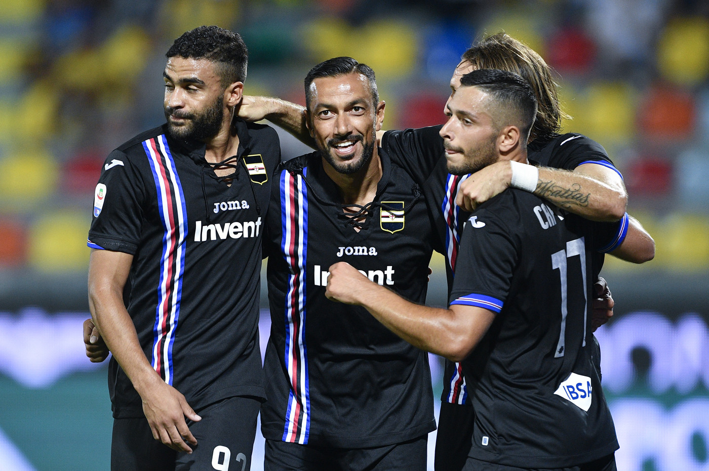 Serie A, Quagliarella-Defrel show: Samp travolge Frosinone 5-0