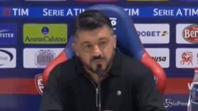 Milan, Gattuso: “Mentalità sbagliata nel primo tempo, dobbiamo crescere ancora tanto”