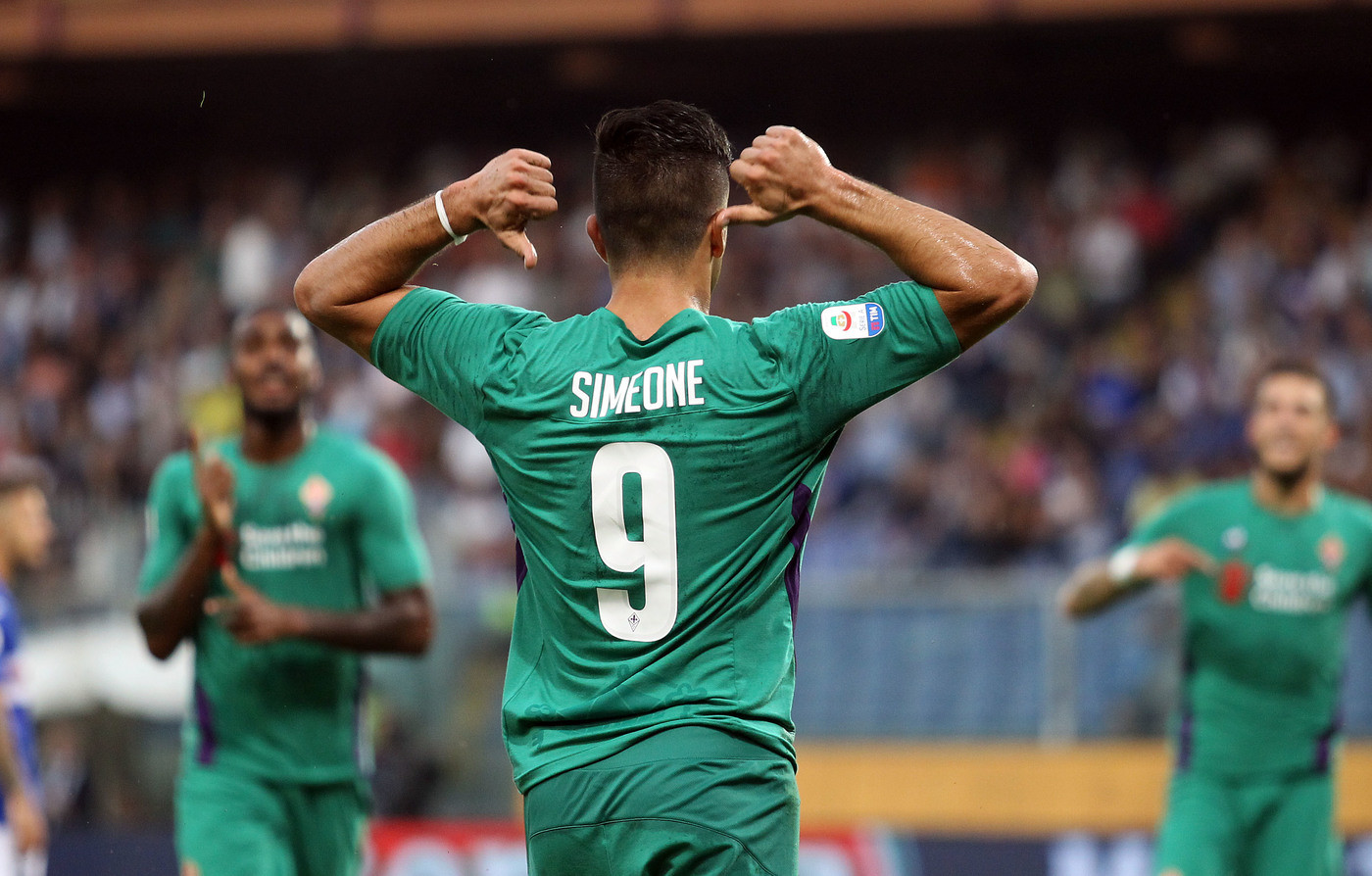 Serie A, Caprari replica a Simeone: Samp-Fiorentina 1-1 nel recupero