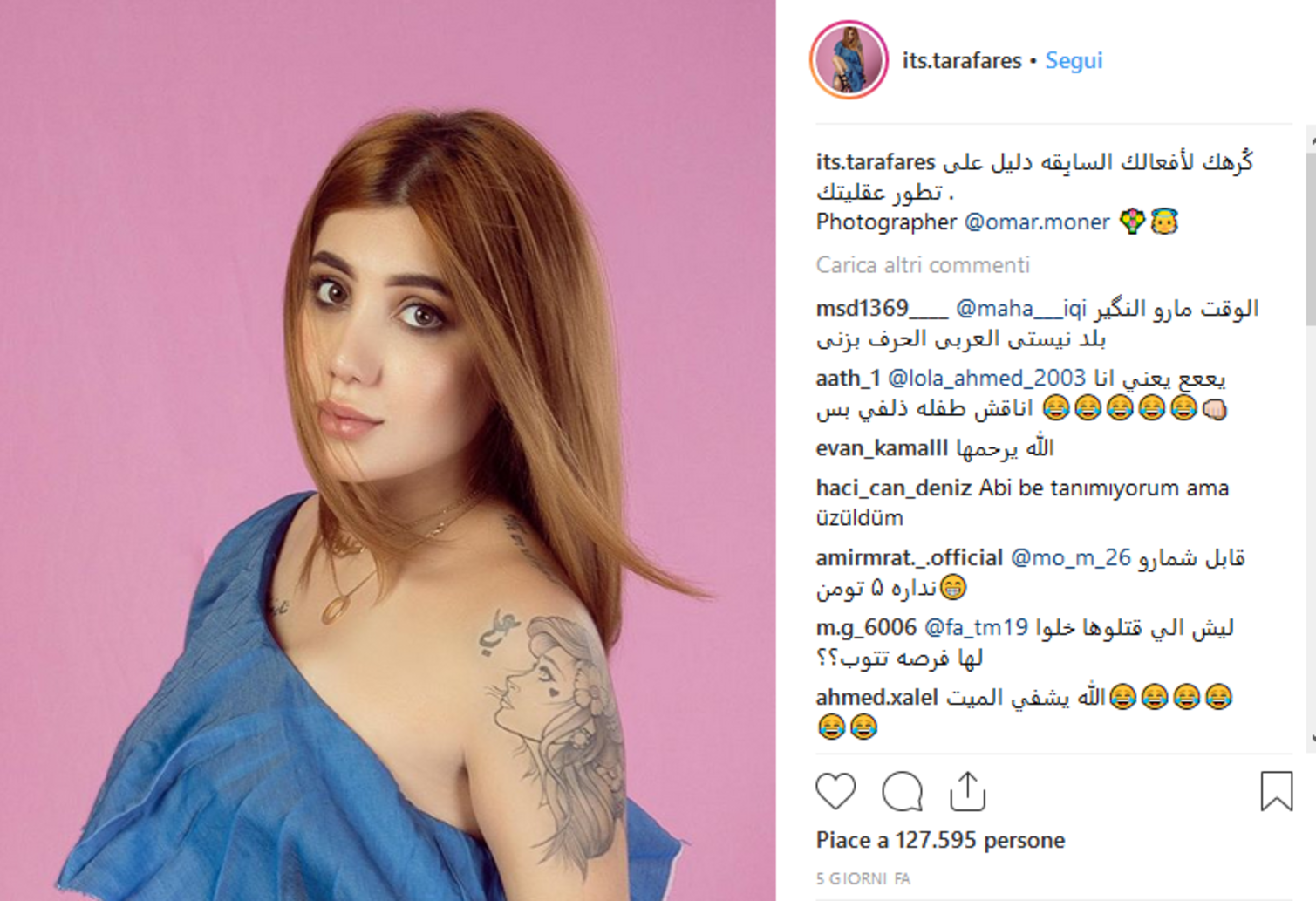 Iraq, uccisa Tara Fares: la 22enne star di Instagram. I fan: “Presa di mira per il suo stile di vita”