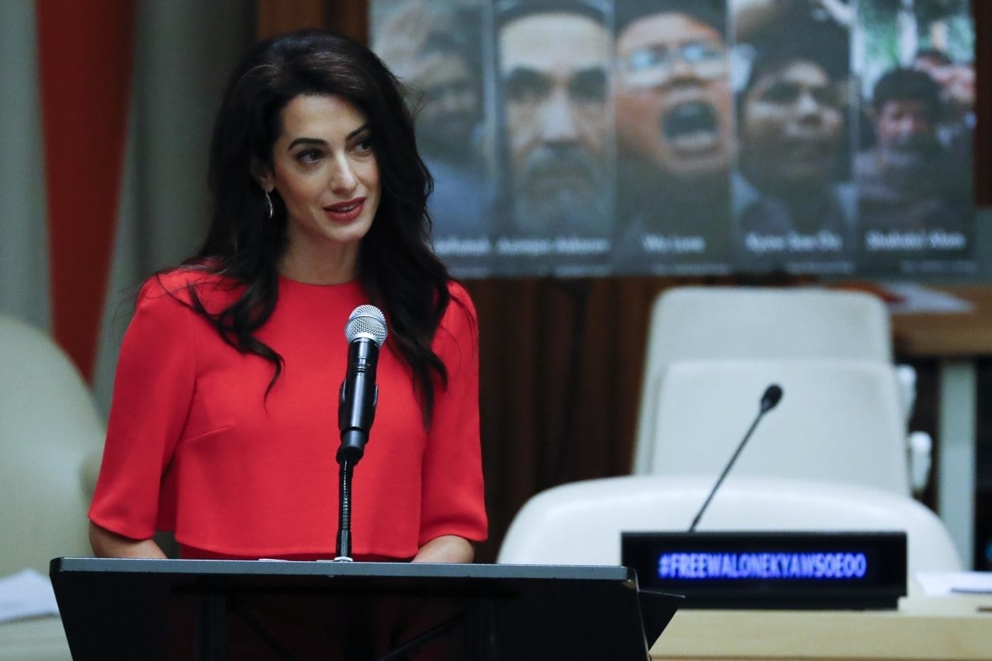 Amal Clooney torna all’Onu: difende i giornalisti detenuti in Birmania