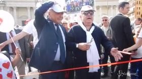 Festa dei nonni, Lino Banfi a Piazza del Popolo