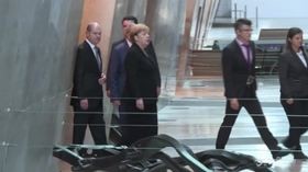 La Merkel al museo dell’Olocausto a Gerusalemme