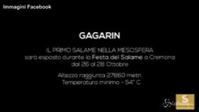 “Gagarin”, il primo salame lanciato nello spazio