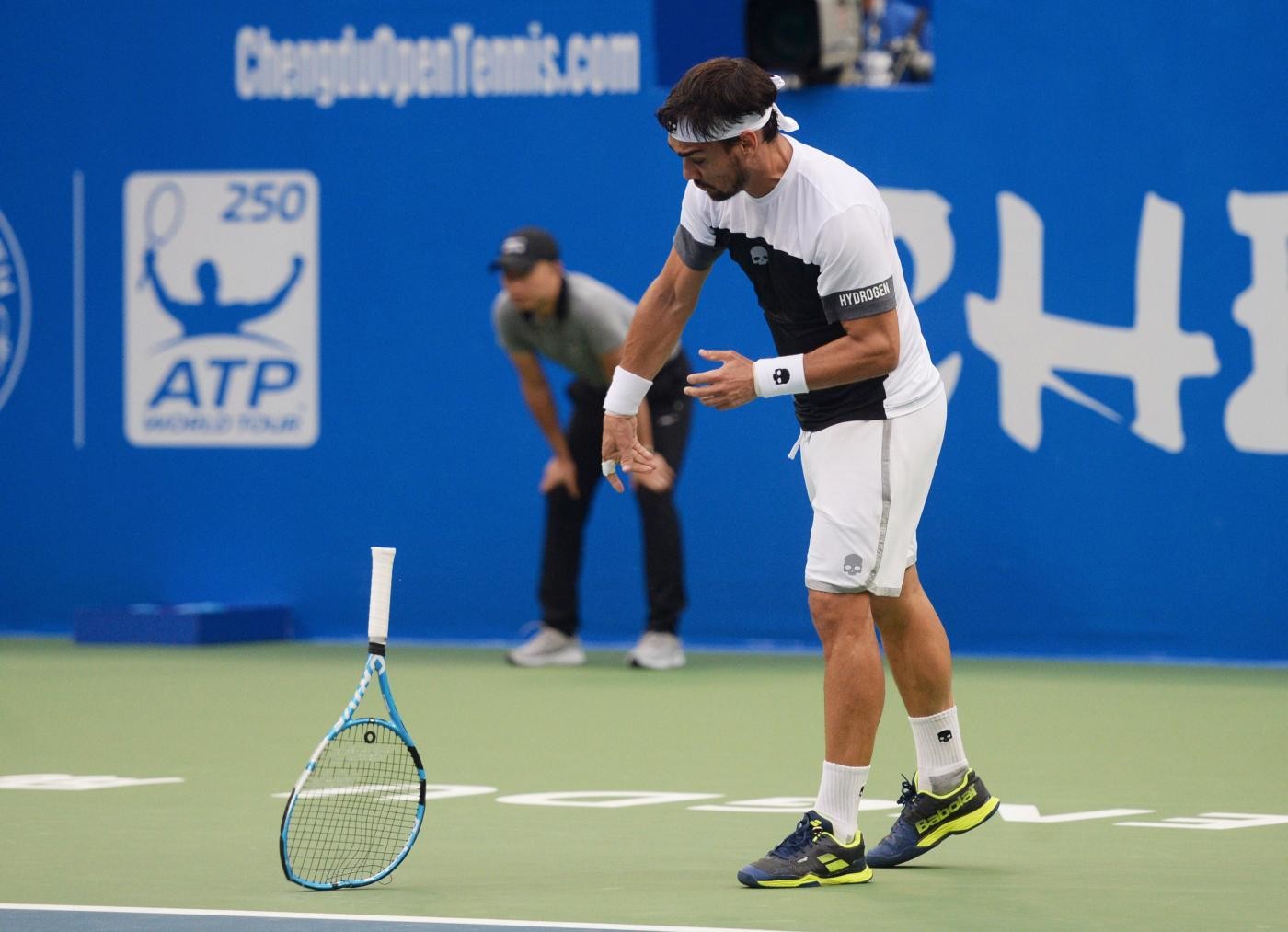 China Open, Fognini infortunato si ritira, Del Potro in finale