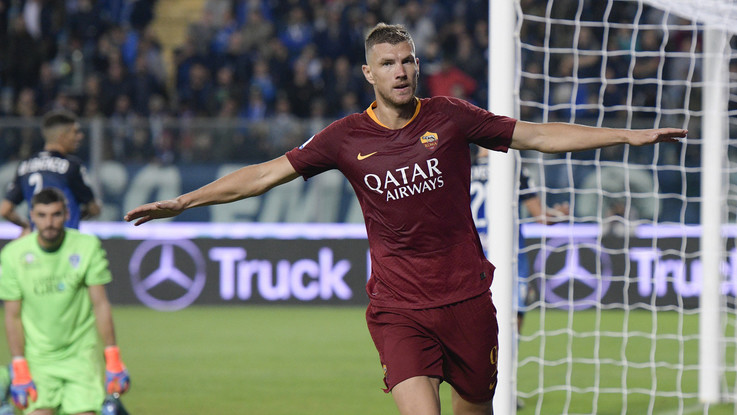 Serie A: Empoli sprecone, la Roma passa 2-0 al Castellani con N'Zonzi e Dzeko