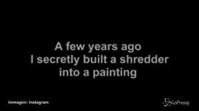 L’opera di Banksy si autodistrugge: l’artista spiega il meccanismo