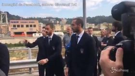 Ponte Morandi, gli azzurri ricordano le vittime del 14 agosto