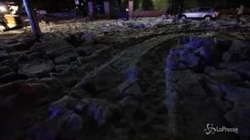 Grandinata a Roma, la Capitale sembra innevata