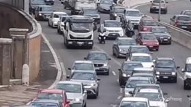 Sciopero, traffico impazzito sulla tangenziale a Roma