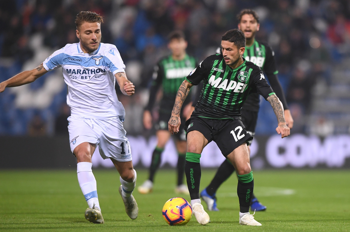 Serie A, Ferrari replica a Parolo: Sassuolo-Lazio 1-1