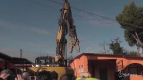Casamonica, al Quadraro la demolizione delle ville abusive