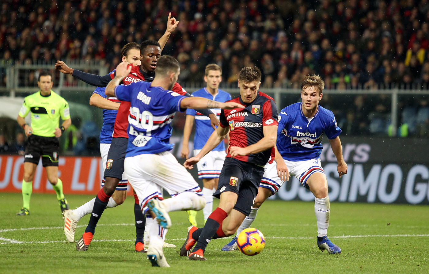 Serie A, Piatek replica a Quagliarella: Genoa-Sampdoria 1-1