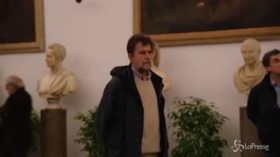 Nanni Moretti alla camera ardente di Bertolucci