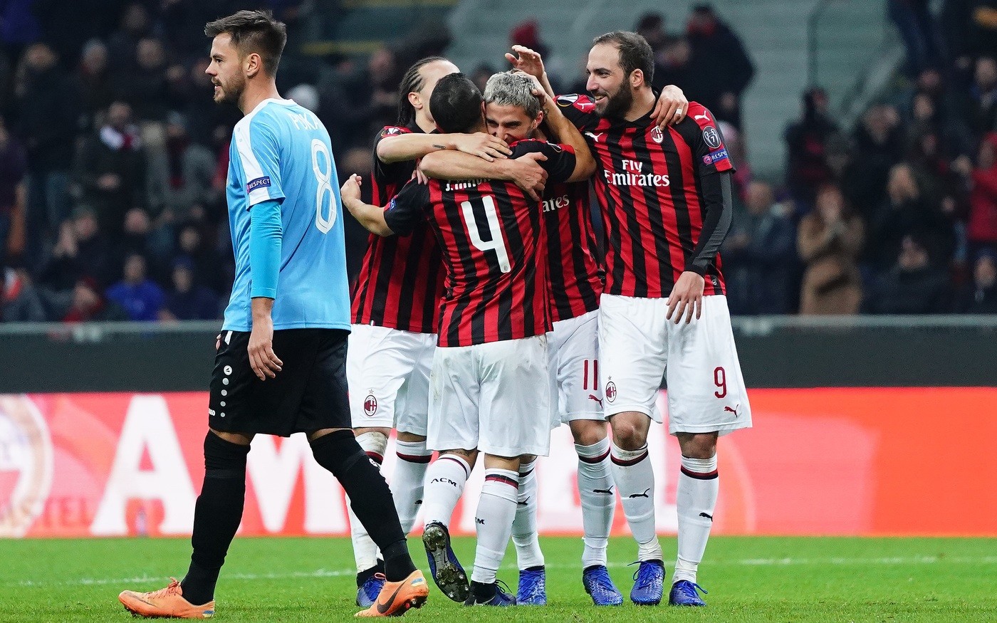 Europa League: Milan a due facce, ma il Dudelange è travolto 5-2